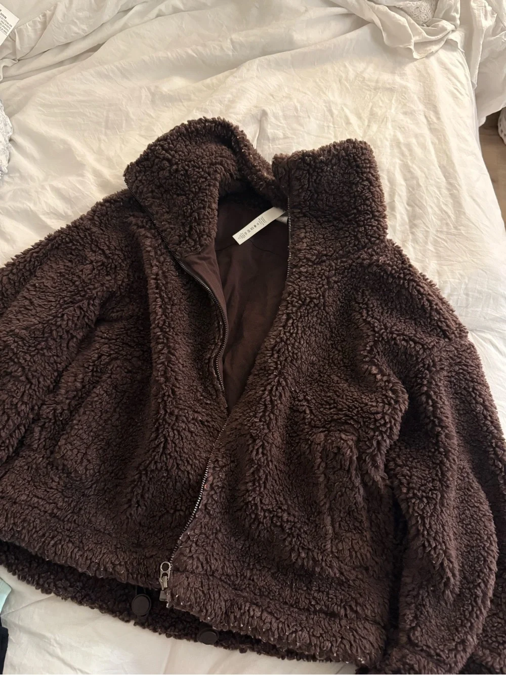 lululemon athletica Cozy Teddy Jacket in Dark Brown